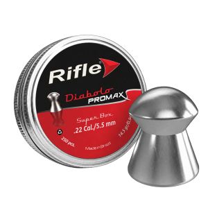 Rifle Diabolo ProMax .22 5.50mm Domed Airgun Pellets 14.50gr – Tin of 250