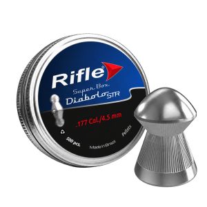 Rifle Diabolo STR .177 4.5mm Domed Airgun Pellets 7.25gr – Tin of 500
