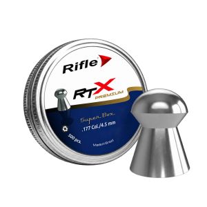 Rifle Premium RTX .177 4.50mm Heavy Domed Airgun Pellets 8.33gr – Tin of 500