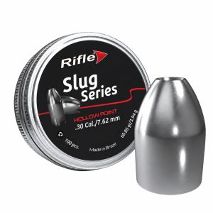 Rifle Slug .30 7.62mm Hollow Point Airgun Slugs 60.80gr – Tin of 100