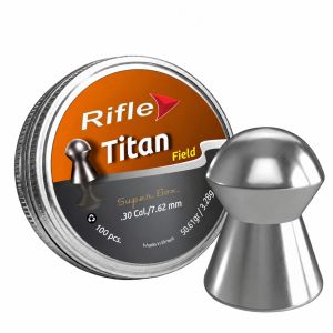 Rifle Titan .30 7.62mm Domed Airgun Pellets 50.61gr – Tin of 100