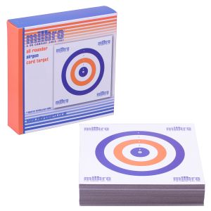 Milbro RWB Thick Card Airgun Targets 14cm – Air Rifle & Pistol (100 Pack)