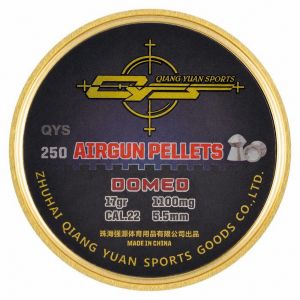 QYS FT Domed Precision Pellets .22 [5.50mm 17gr 1100mg] 250 Tin