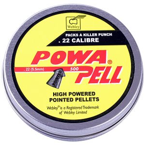 Webley PowaPell Hunting Pest Control Airgun Pellets .22 [500]