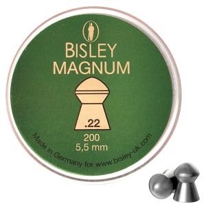 Bisley Magnum Heavy .22 5.5mm 21.4gr Pellets Air Rifle Gun 200 Tin Hunting Ammo