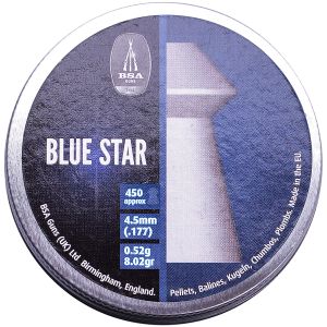 BSA Blue Star Heavy .177 4.5mm Pellets Airgun Air Rifle Hunting Target 177 [450]