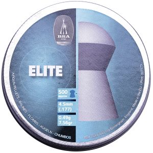 BSA Elite Round Head .177 4.5mm Pellets Airgun Air Rifle Hunting Target 177 [500]