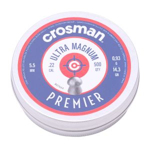 Crosman Premier Domed .22 5.5mm 14.3gr Airgun Pellets 500 Tin 6-11243
