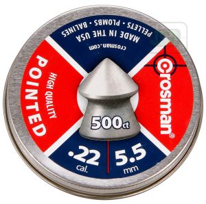 Crosman Pointed Pellets [.22][14.3gr] [500 Tin] 6-11246