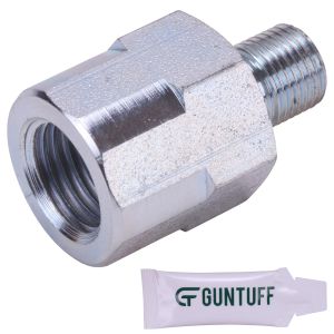 GunTuff Airgun Filling Adaptor 1/4BSP - 1/8 BSP Buddy Bottle BSA Super 10 Rapid 7