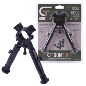 GunTuff Barrel Mount Bipod Shooting Rest for Gamo Air Rifle / Airgun Fold Up
