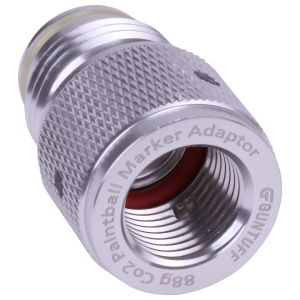 GunTuff 88g / 90g CO2 Capsule Adapter for Paintball Markers & Rifles - Silver