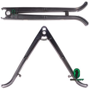 GunTuff Barrel Mount Bipod Shooting Rest for Air Rifle / Airsoft / Paintball Guns