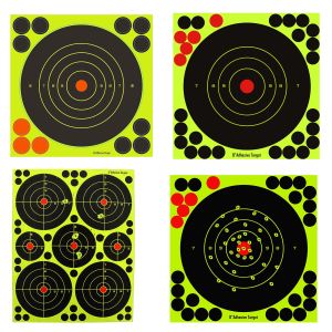 GunTuff 4" 6" 8" Inch Splatter Target Shoot And C Airgun Rifle Pistol Adhesive