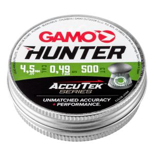 Gamo Hunter AccuTek Pellets .177 4.5mm Air Rifle Pellets Tin 500