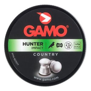 Gamo Hunter Impact Pellets .25 6.35mm Heavy Air Rifle Pellets Tin 200