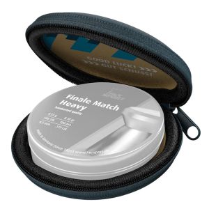 H&N Pellet Tin Cover Safety Padded Case Pouch .177 .22 .25 Slug Tins