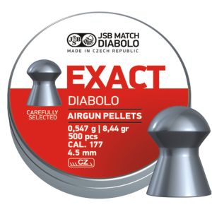 JSB Exact Diabolo Domed .177 4.51mm 8.44gr Airgun Pellets 500 Air Rifle