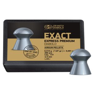 JSB Exact Express Premium Domed .177 4.52mm 7.87gr Airgun Pellets 200 Pack