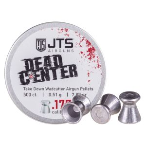 JTS Dead Center Flat Wadcutter Pellets [.177][7.87gr][500 Tin]