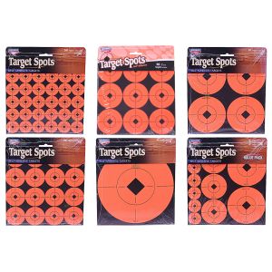 Birchwood Casey Stick-On Target Spots – 1" to 6" for Air Rifle & Gun Shooting