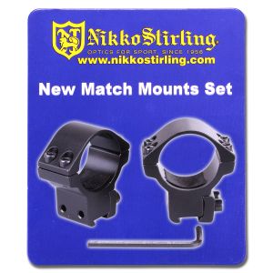 Nikko Stirling 2 Piece Scope Mounts 30mm[Medium] 11mm 3/8" Dovetail [NSMM3038M]