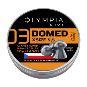 Olympia Shot Airgun Pellets .22 XSize Domed 15.89gr 5.5mm 250 Tin Rifle Pistol