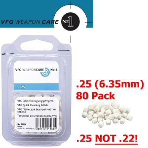 VFG Discofelt Quick Barrel Cleaning Felt Air Gun Pellets .25 6.35mm 80 Pack 66798