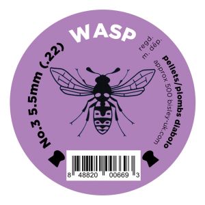 Wasp Domed .22 5.5mm Purple Air Rifle Pistol Gun Pellets 250 Tin Airgun Shooting