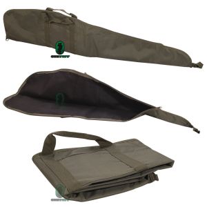 GunTuff 48" 121cm Olive Green Lined Scoped Rifle Case With Pocket And Sling