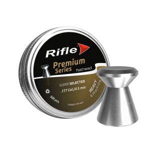 Rifle Premium Super Selected .177 4.50mm Heavy Flathead Airgun Pellets 8.18gr – Tin of 500