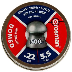Crosman Domed Pellets [.22][14.3gr][500 Tin] DAMAGED TINS / STUCK LIDS