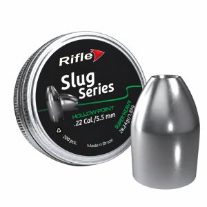 Rifle Slug .22 5.52mm Super Heavy Hollow Point Airgun Slugs 28.24gr – Tin of 200