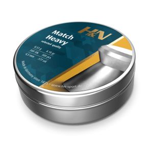 H&N Match Heavy Pellets .177 4.49mm 8.18gr 500 Tin